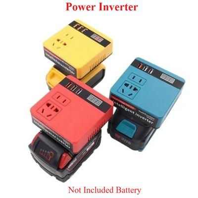 120W Lithium Battery Inverter DC 18-21V To AC 220V Electric Tool Battery Inverter Power Inverter Fit for DeWalt Makita Milwaukee