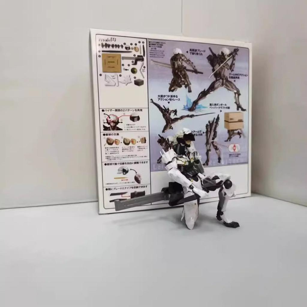 14 ס"מ Hot Metal Gear Raiden דמות פעולה מפרקית דגם דמות Metal Gear קישוט בובה פסל מפרקים זזים משחק צעצוע מתנה