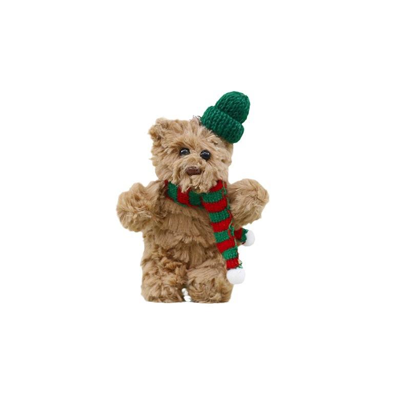 Bear Adorable Barcelona Plush Keychain Soft Toy For Christmas Bag 14cm Charm