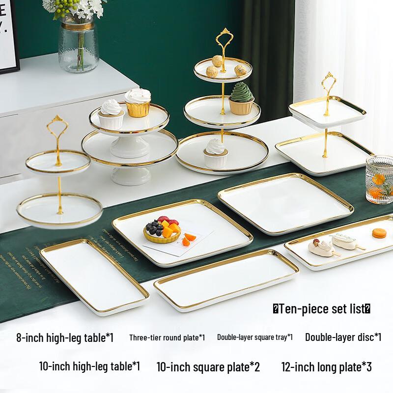Nordic Ceramic Dessert Display Tray