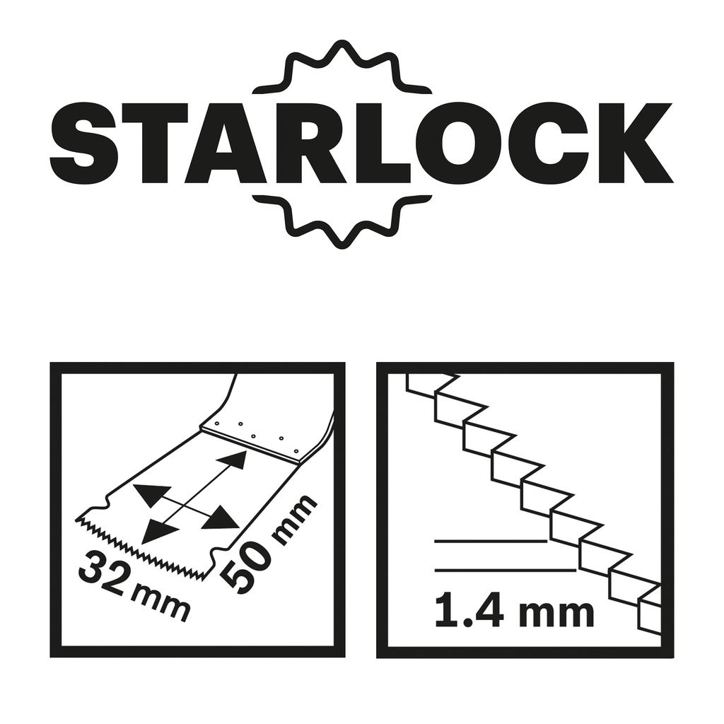 Bosch 32mm Starlock Blades for of AIZ32EPCN/10 Cut-Off/Multi-Tools (Pack 10)