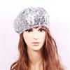 Club Personality Glitter Sequins Newsboy Caps Gatsby Hats Artist Painter Beret Hats Dance Stage Cap