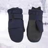 1 Pair Fleece Lined Winter Gloves With Extended Cuff Unisex Thermal Ski Mittens Thicked For Skiing Snowboard Mountaineering
