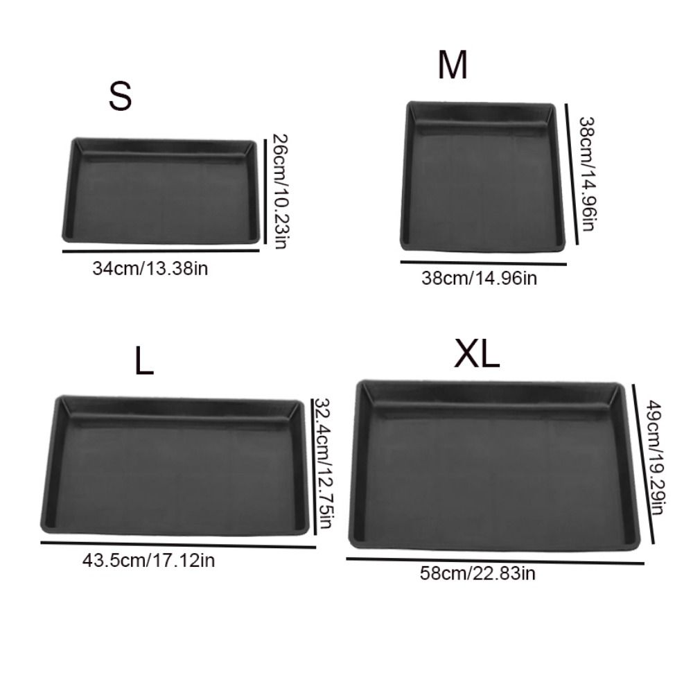 Plastikowa taca do klatki dla psa Czarna Prostokątna/Kwadratowa Taca na odchody do klatki dla królika Taca do klatki dla zwierząt Domowa taca do czyszczenia klatki dla zwierząt