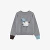 Basic House Lamb Jacquard Pullover Sweater for Women