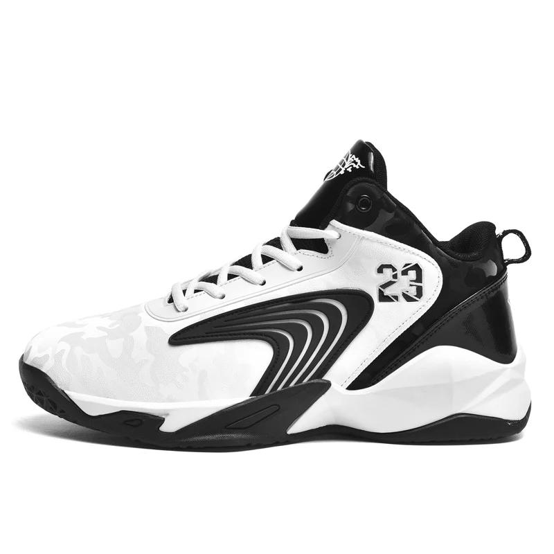 

Мужские баскетбольные кроссовки с нескользящей подошвой, оригинальные, спортивные, для занятий спортом на открытом воздухе, мужские, дышащие, полевые, тренировочные, студенческие, баскетбольные кроссовки 36