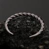 Vintage 316L Stainless Steel Twist Bracelets Punk Hip Hop Simple Bracelet For Men Women Party Jewelry Gifts Dropshipping