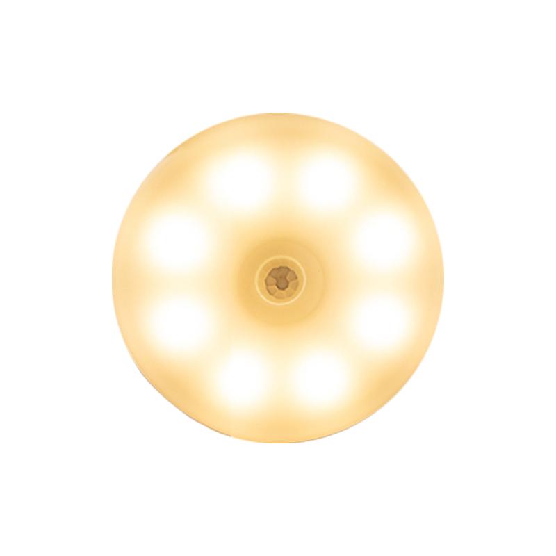 Motion Sensor Night Light 1/2/4/6 Pack Wireless USB Charging Closet Light Suitable for Stairs Cabinets Kitchen Corridors