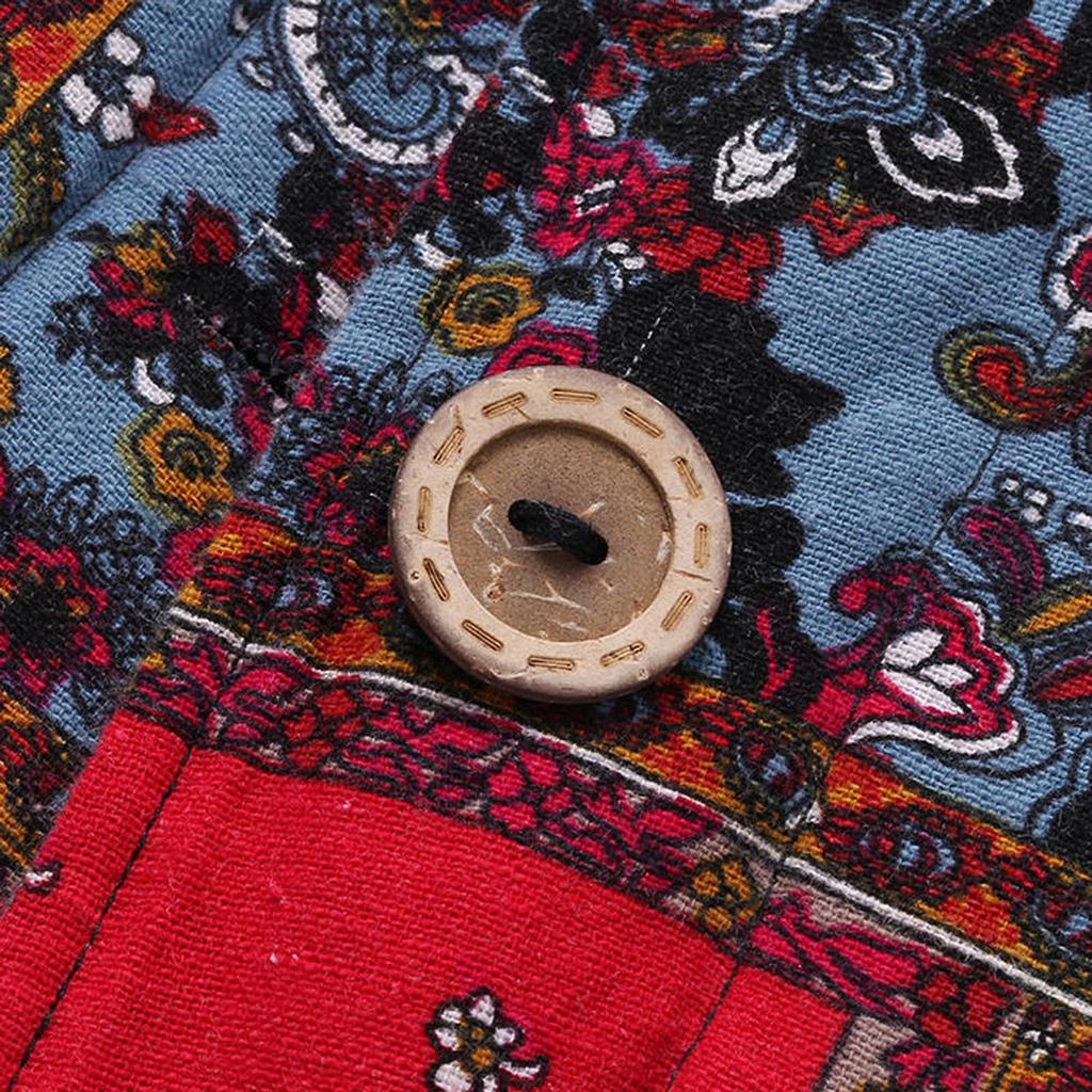 Dámské Vintage dámské fleecové tlusté kabáty s dlouhým rukávem a dlouhým rukávem