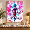 Gogeta Custom Name Diamond Painting Personalized 5D Full Drill DIY Diamond Art Home Decor