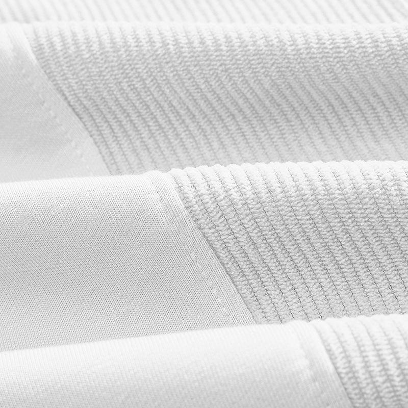 Men's autumn and winter new American high street corduroy splicing round neck men's casual heavyweight sweater