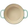 Чугунная кастрюля-кокот Le Creuset, круглая, 18 см, цвет Cool Mint, подходит для индукционных плит и духовки