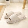 Fyra säsongers linne hemtofflor dam inomhus sovrum dam husrutschkana höst unisex älskarpåor vuxna utomhus casual sandaler