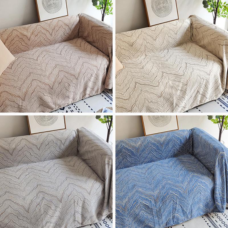 Cream Style Sofa Towel Full Cover Cloth Light Luxury Chenille Sofa Cushion Cover Towel Blanket Four Seasons Universal All-Inclusive Sofa Cover