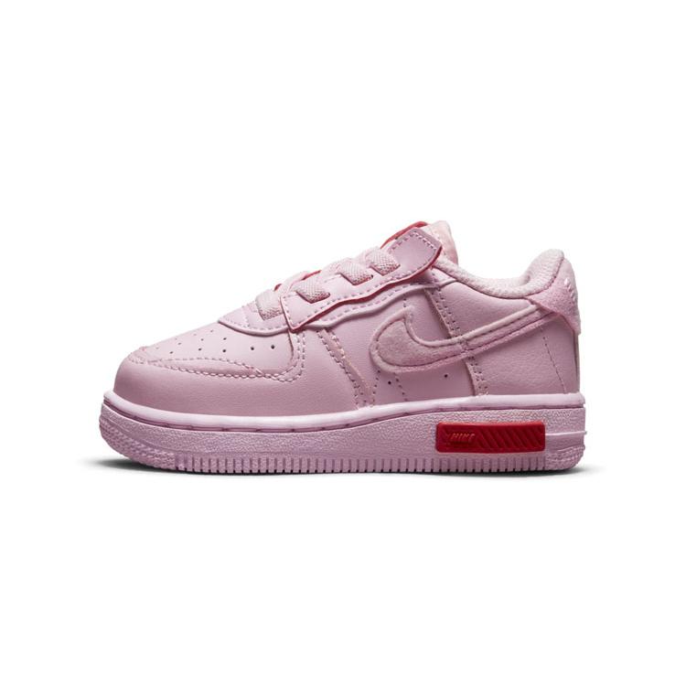 

Новые Nike Air Force 1 Fontanka Амортизация с защитой от скольжения Износостойкие Низкие Кеды для скейтбординга Розовые Для младенцев и малышей DO6147-600 26