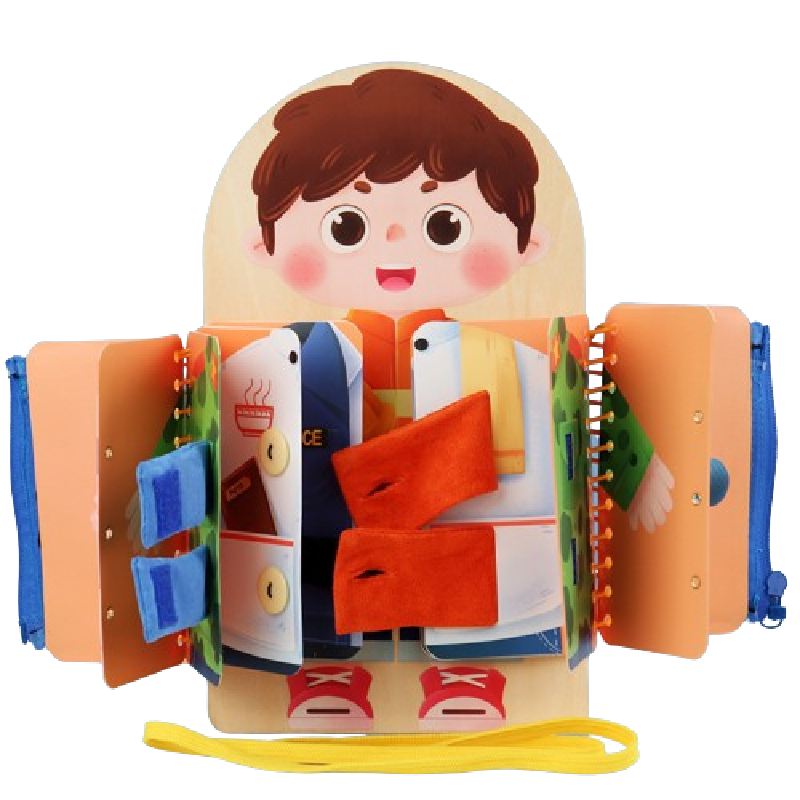 

Busy Multi Layer Board Early Educational Toys Kids Practice Wearing Tools Skills Boy