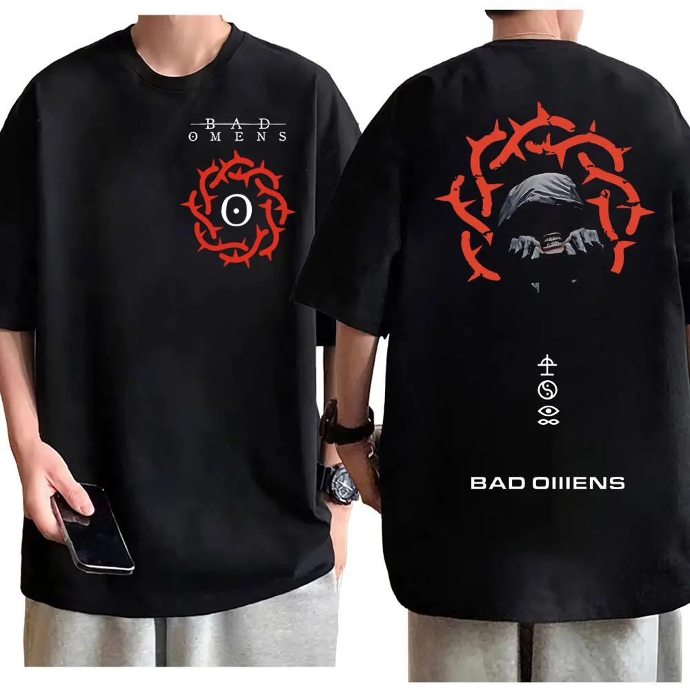 

Футболка с графикой рок-группы Bad Omens Футболки для тура A Tour of The Concrete Jungle Мужские Женские Готическая мода Винтажные футболки S