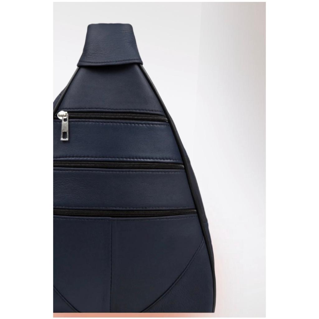 Batoh modelu Claret Red z pravé kůže Monkey