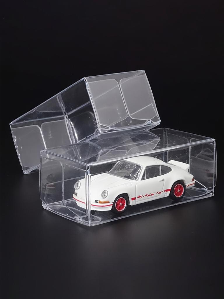 10pcs Car Toy Dustproof Box Display Protection Box Transparent PVC Car Display Box Car Storage Boxes Transparent