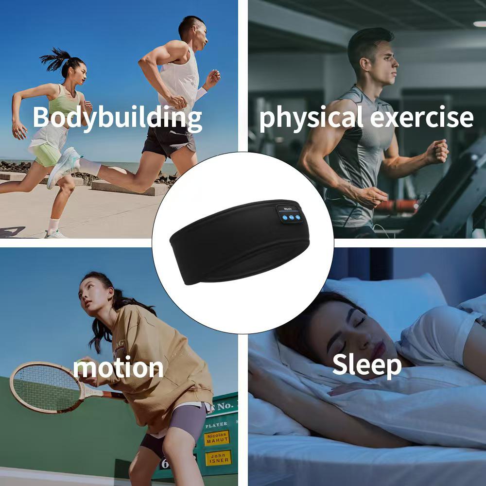 Bluetooth Sleep Music Eye Mask and Sports Headband for Calls and Yoga