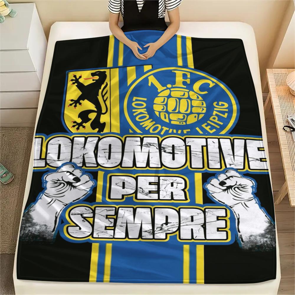 

Lokomotive Leipzig Print Flannel Blanket, High quality Comfortable for All Seasons, Home Decor, Warmth and Comfort, Perfect for Christmas Gifts71 80cm x 120cm