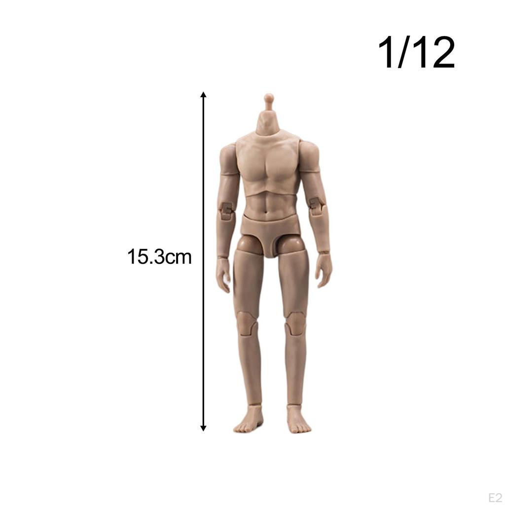 1/12 Male Action Figures Body for Drawings Photography Prop Artists