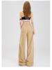 Women's American Loose Jeans: Autumn Belted Design, Slimming Straight-Leg, Wide-Leg Floor-Length Pants