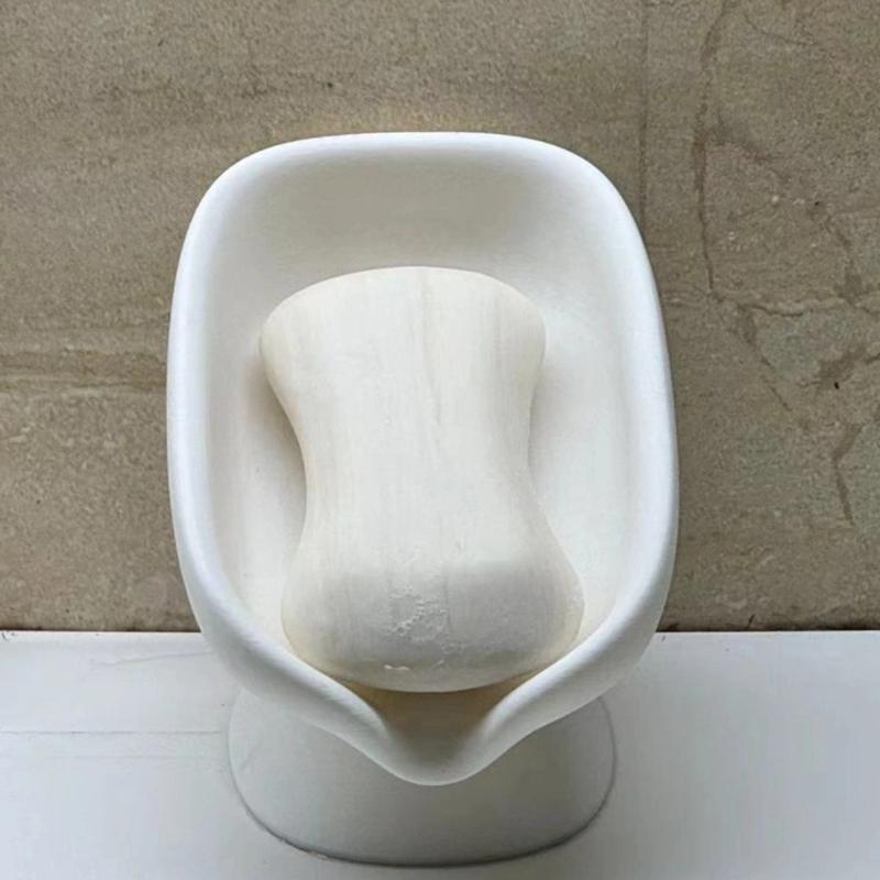 1Pcs Home Rack Bathroom Supplies Shower Soap Holder Soap Box Bathroom And Kitchen Supplies Shape Box Drainage Hole Tray
