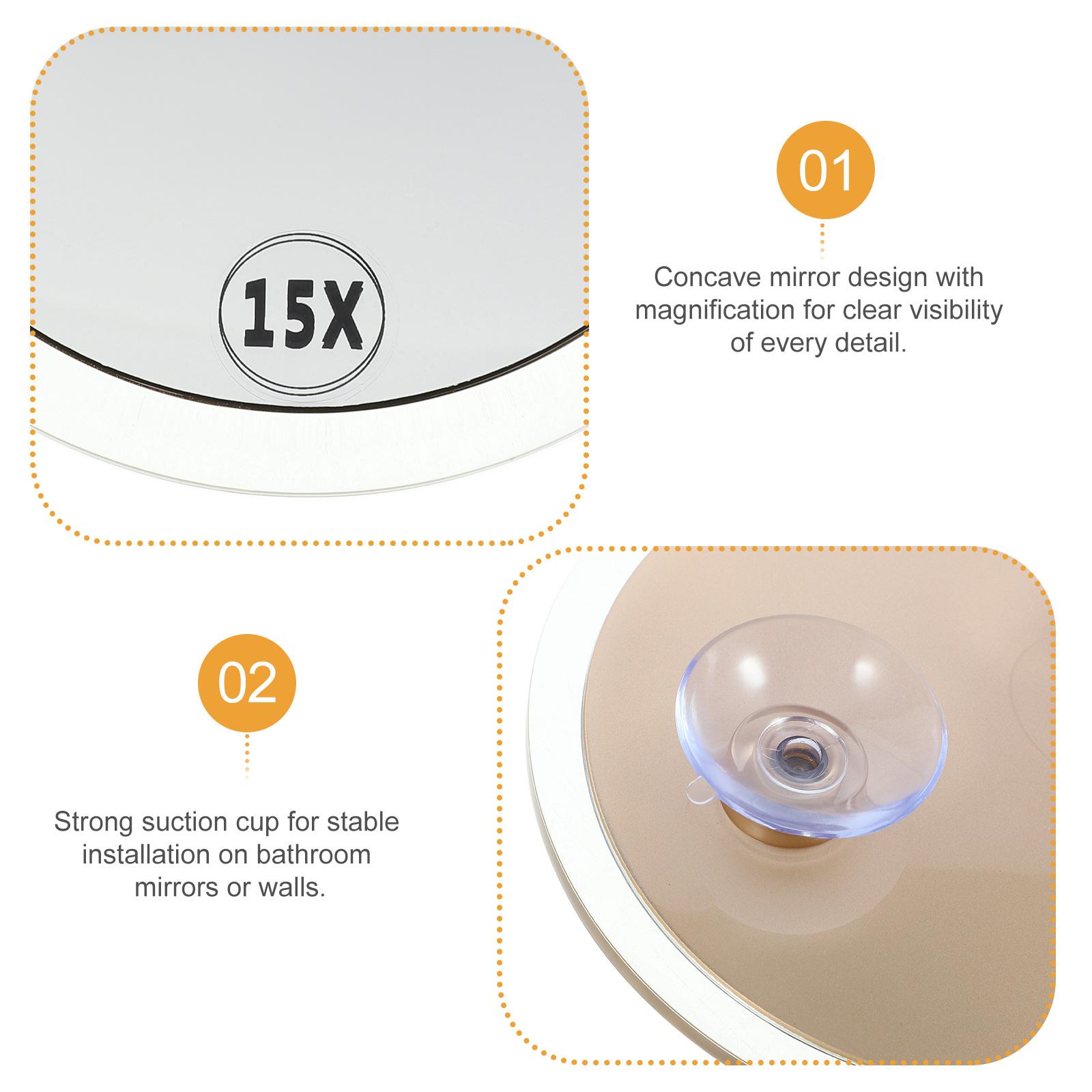 

Single Side Magnifying Mirror Suction Cup Secure Installation Bathroom Walls High Definition Surface Makeup Tool China Mainland