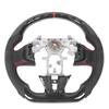 Hydro Dip Carbon Fiber Look Steering Wheel Perforated Leather Replacement For Infiniti Q50 2014 to 2016