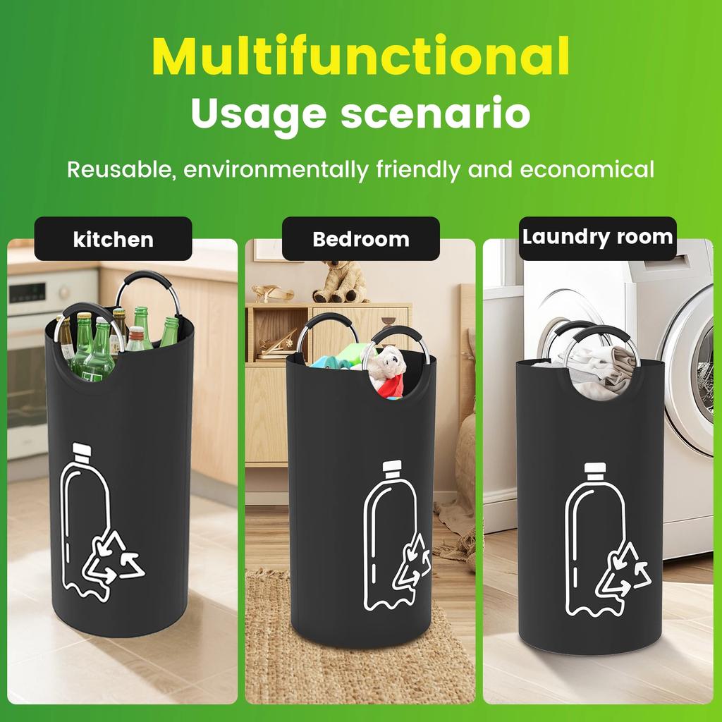2Pcs Deposit Bottle Collection Bag 82L Large Capacity Recycling Bottle Storage Bag with Handle Oxford Cloth Reusable Recycling