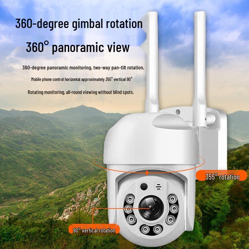 1.5-Inch Ultra HD Indoor/Outdoor Smart Surveillance Camera with Waterproof WiFi and Night Vision