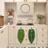2Pcs Creative Leaf-Shaped Bathroom Hand Towels, Hangable Design, Absorbent Material, Finger Towels For Use In Bathrooms, Restaurants, And Kitchens