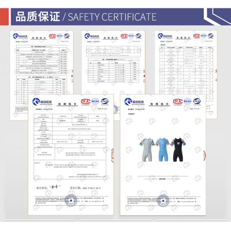 2.5mm Children's Swimsuit Submersible Suit Boys One-piece Middle Diving R002 Cartoon Thickening