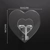 Heart Shape Transparent Hooks Non Punching Plastic Love Hangers Holder Self Adhesive Key Towel Multi-Purpose Hooks Storage Rack