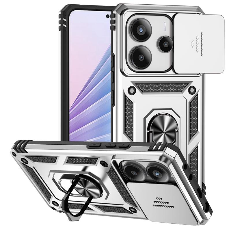 For Xiaomi Redmi Note 14 4G Case Ring Holder Armor Shockproof Coque For Redmy Note14 Note 14 Lens Protect Cover