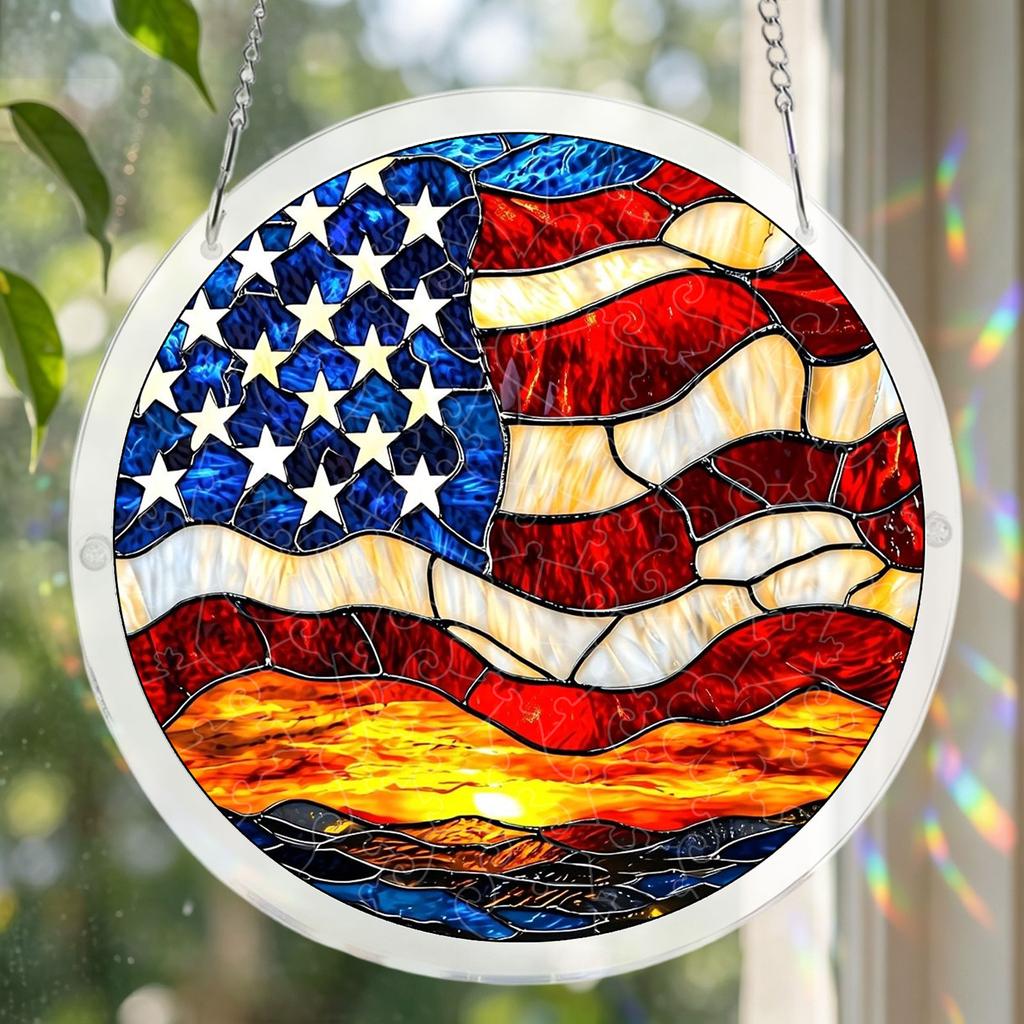 Acrylic Puzzle Can Be Hung Doors, Gardens, Indoor And Outdoor Decoration.Acrylic Puzzles Suncatcher Window Hanging