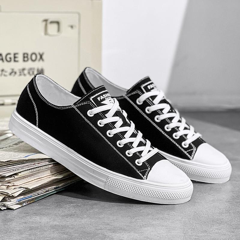 

Мода Модные мужские кроссовки черные белые повседневные туфли кожаные оксфорды на шнуровке мужские легкие туфли прогулочные кроссовки Zapatillas Hombre 10 чёрный