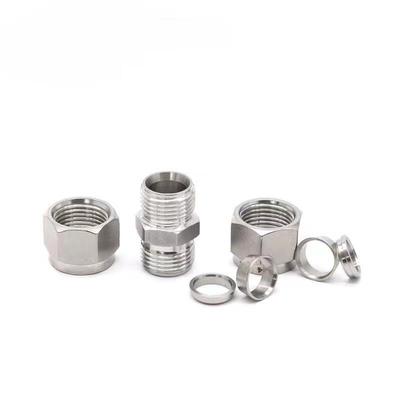 Qizhao 304 Stainless Steel Straight Double Ferrule Fitting