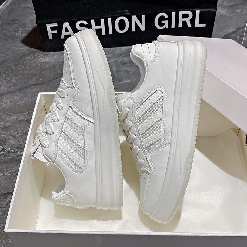 Summer New Breathable Little White Shoes Thick-soled Versatile Muffin Shoes Versatile Sports Board Shoes Women