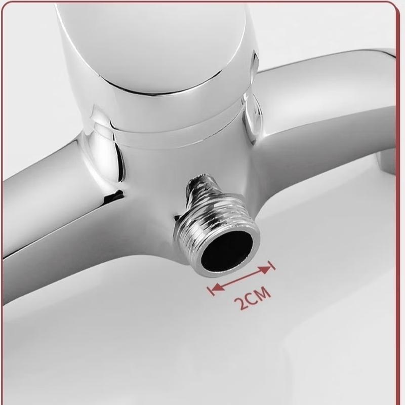 TLXT Copper Wall-Mounted Bathroom Mixer Faucet with Shower