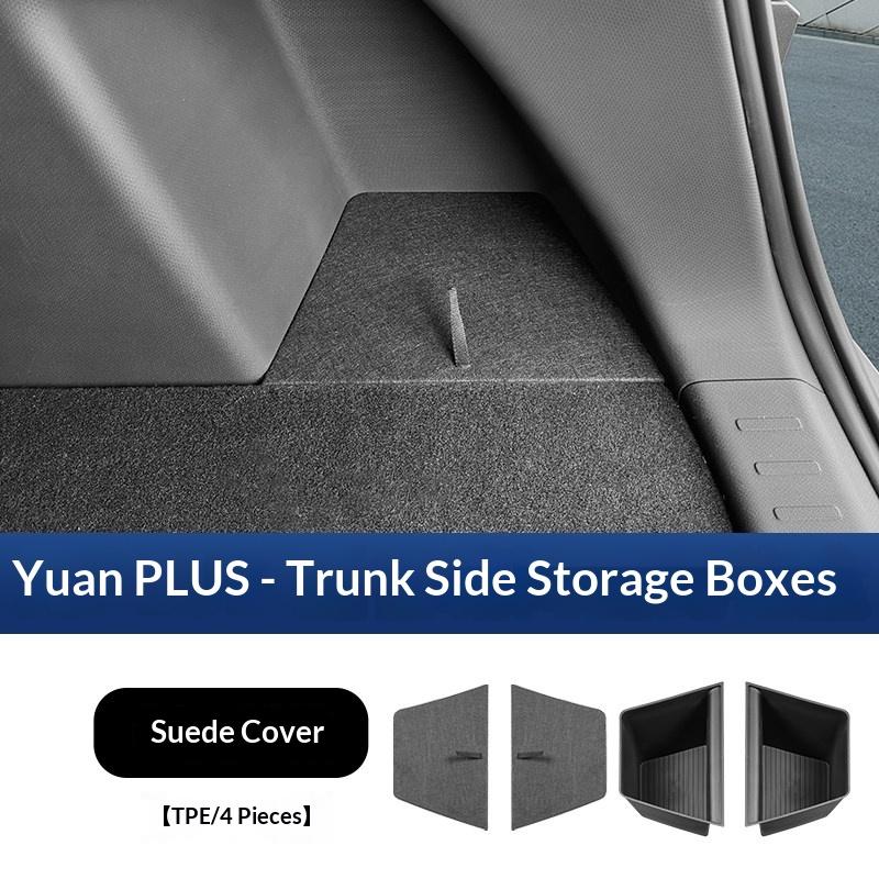 For BYD ATTO3 Intelligent Driving Version Specialized Trunk Storage Box Two Side Organizer Box Car Interior Modification