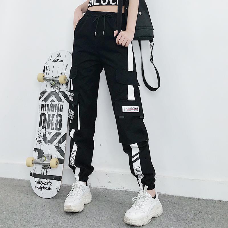 Frauen Jogger Casual Sport Sommer Mädchen Hip-hop Streetwear Hosen Fashion Cargo Hosen Weibliche Tanz Jogginghose Hosen