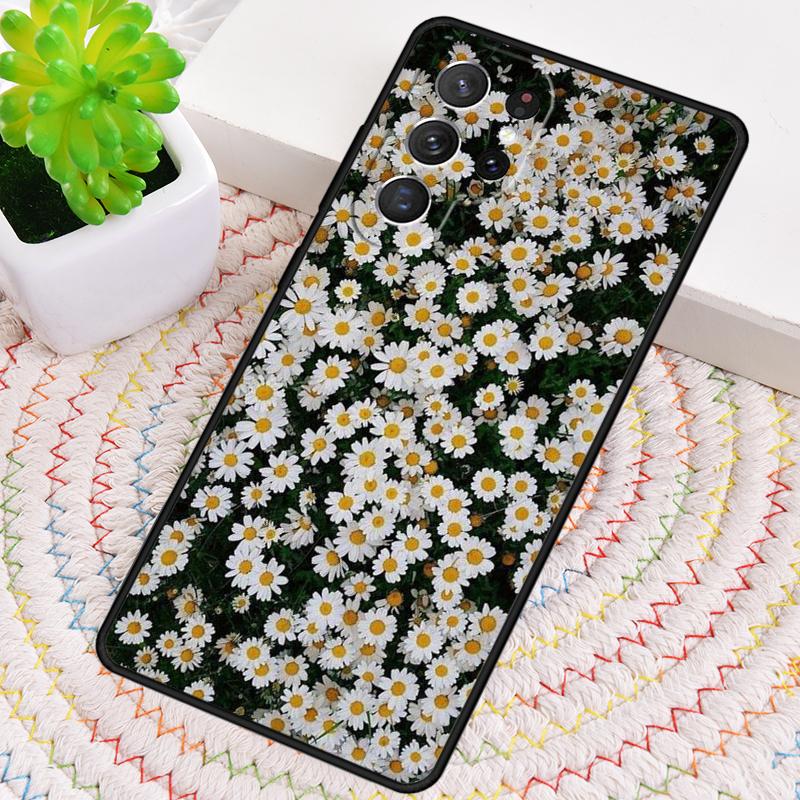 Daisy Flower soft Phone Case for Samsung Galaxy note 10 pro S26 Ultra S23 S24 FE S25 S21 S22 PLUS shockproof Cove