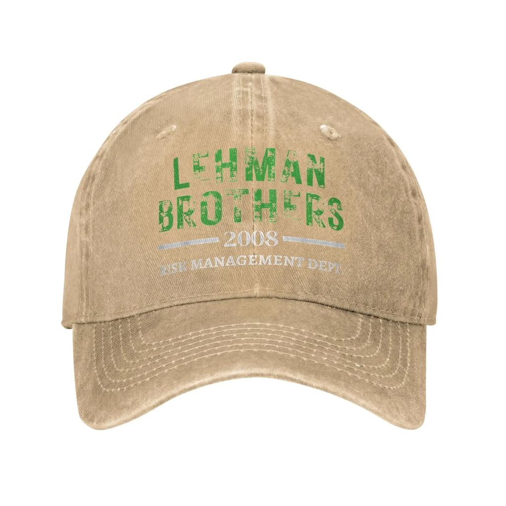 Lehman Brothers 2008 Risk Management Dept Casual Baseball Cap Trucker  Summer Sun-Proof Female Male y2k Funny Baseball Caps