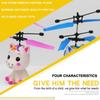 Flying Ball Fly Toys Cartoon Design With Remote Outdoor Play USB Charging Red Blue Plastic Children Gift RC Helicopter