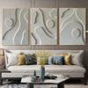 Abstrakte 3D-Texturierte Wandkunst Moderne Boho-Wandkunst HD-Leinwandbilder Poster Drucke Schlafzimmer Wohnzimmer Minimalistische Heimdekoration