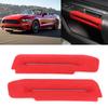 Dörrarmstödsskydd i mocka Dekorpanel Interiörlist Passar för Ford Mustang 2015‑2020 Ljusröd