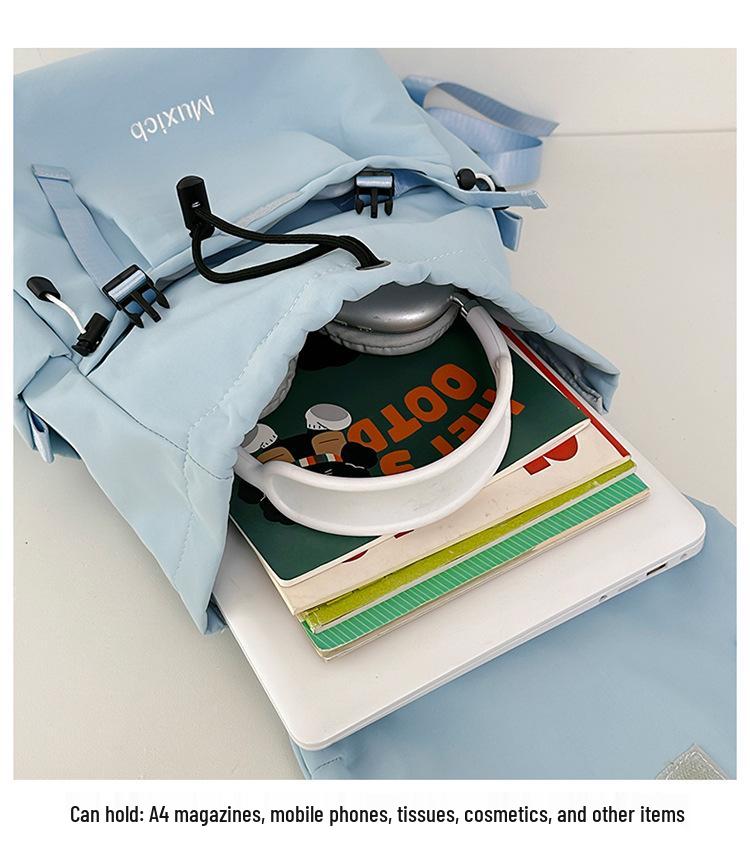 Korean Style Lightweight Backpack: Outdoor Travel, Shoulder Bag for Women, Japanese-Inspired Student School Bag