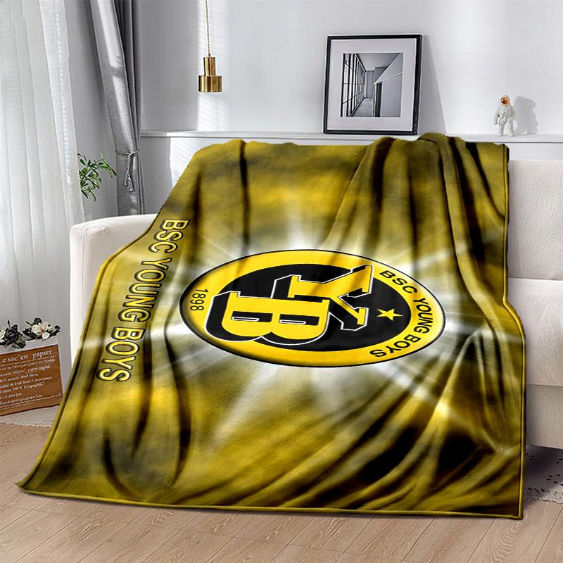 BSC YOUNG BOYS Flannel Blanket Soft All-Season Throw, Design for Camping, Car Travel, Hiking Sofa, Bed, Office Perfect Gift for Parties